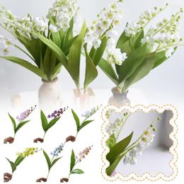 Decorative Flowers Ins Artificial Flower Simulated Lily Of The Valley Party Wedding Long Home Backdrop Table Decoration Branch Fleurs J7F0