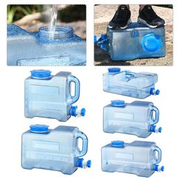 Water Bottles Storage Tank With Faucet Large Capacity Emergency Barrel Container Versatile For Vehicle Car Outdoor Camping