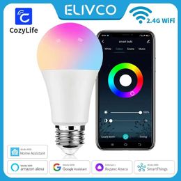 RGBCW E27 Wifi Smart Dimming Light Bulb Timer Voice Control CozyLife Support SmartThings Alexa Google Home Alice Home Assistant RGB BULB