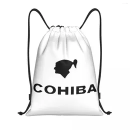 Shopping Bags Custom Black Cohibas Drawstring Bag Women Men Lightweight Cuba Sports Gym Storage Backpack