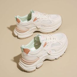 CRLAYDK Fashion Women's Chunky Sneakers Lace Up Platform Mesh Walking Shoes Casual Comfort Height Increase Sports Tennis
