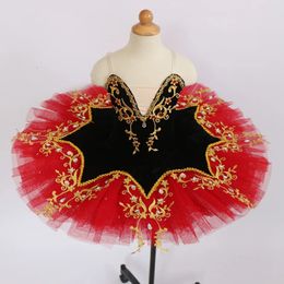 Ballerina Adults Professional Ballet Tutu Kids Girl Costume Women Red Black Ballet Dress Women Girls Ballet Wear 240530