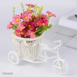 Storage Baskets Small Tricycle Bicycle Flower Basket Vase Storage Home Office Table Desk Decor RCM6