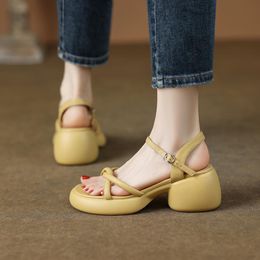 2024 Summer Sandals orange yellow white green black women foam rubber slides size 36-40 GAI
