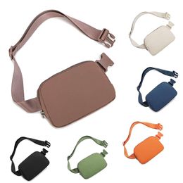 Belt Bag for Women Men, Fashion Crossbody Fanny Packs Waterproof Mini Waist Bag Bum Bag with Adjustable Strap for Running, Hiking, Walking and Travel Brown