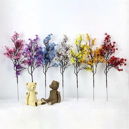 Decorative Flowers 6 Pcs Artificial Handmade Wedding Suppily Multcolor Decoration For Home DIY Decor And Beautiful Bouquet