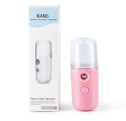 Mist Sprayer Mini 30ml Nano Portable Face Spray Facial Body Steamer Moisturizing Skin Care Tools Humidifier Instruments USB Rechar2974712