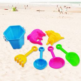 Sand Play Water Fun Random 7PCS Summer Beach Toys for Kids Sand Set Beach Game Toy for Children Beach Buckets Shovels Sand Gadgets Water Play ToolsL2406