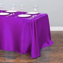 Table Cloth Rectangle Satin Tablecloth Overlays Weddi Wedding Christmas Party Home Decoration Banquet Dining Cover