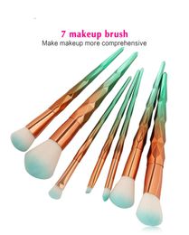 7pcsset Makeup Brushes Set Professional Blush Powder Foundation Eyebrow Eyeshadow Contour Highlight Blending Cosmetic Brush5844512