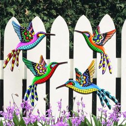 Decorative Figurines Outdoor Metal Wall Art - Bird Decor Fence Decoration Decorations For Garden Backyard