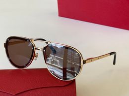Designer fashion sunglasses for Women Mens sunglasses Double Bridge Metal Frame glasses Gradient Black Blue Square Lens Fashion Female Eyewear with box