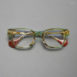 Sunglasses Frames Acetate Vintage Men's And Women's High Quality Optical Colour Matching Makes Prescription Glasses