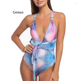 Women's Swimwear Sexy Women Bikini Leopard Print Swim Suit Padded Swimsuit Beachwear Diamond Crystal Womens