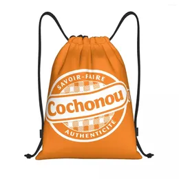 Shopping Bags Custom Cochonou Saucissons Drawstring Bag Men Women Lightweight Sports Gym Storage Backpack