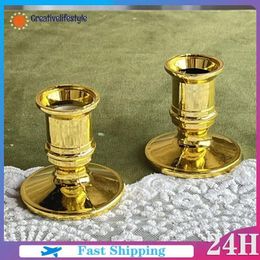 Candle Holders Gold Base Security Smooth Chic Modern Fashionable Table Candlestick Holder Elegant Conical Demand