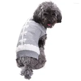 Dog Apparel Elegant Gray Winter Chihuahua Pet Small Large Cat Clothes Jumper Sweater Clothing Pug Costume For Animals Xxl