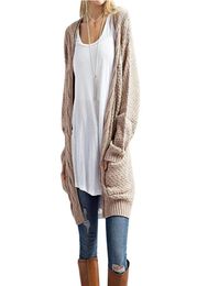 New Long Cardigan Women Long Sleeve Knitted Sweater Cardigans Autumn Winter Womens Sweaters 2018 Jersey Mujer Invierno9696889