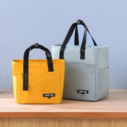 Storage Bags Portable Lunch Bag Thermal Insulated Box Tote Cooler Camping Bento Pouch Organizer School Food
