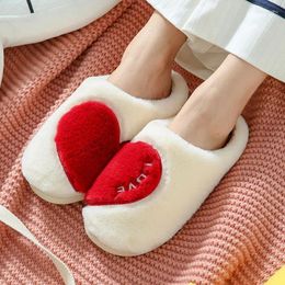 Slippers Hairy Women's Winter Love Anti Slip Indoor Warm Floor Shoes Lovers Fashion Brand High-quality Cotton Women