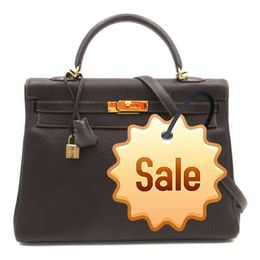 Top Ladies Designer Koalliy Bag 35 2way shoulder Hand bag leather Chocolat Used