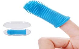 Dog Grooming Dog Super Soft Pet Finger Toothbrush Teeth Cleaning Bad Breath Care Nontoxic Silicone Tools Dogs Cat Supplies Invent3570333