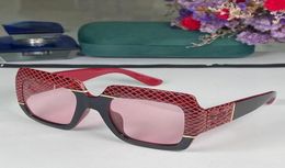 2022 women men high quality fashion sunglasses black red Cheque pattern plank frame big square glasses available with box3160115