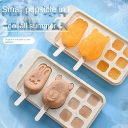 Baking Moulds Ce Cream Mould Wheat Straw Two-in-one Popsicle Ice Box Model Home-made Grinder