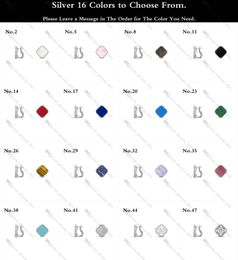 Designer Earring for Women Silver Earrings Inlay Mother-of-Pearl / Agate / Chalcedony Gold-Plated Never Fading Non-Allergic, 48 Colors, Store/21621802