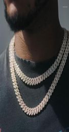 Chains Iced Out Hip Hop Men Necklace Rhinestone Bling Rapper 20mm Width Luxury Chain For Jewellery Gift7864069