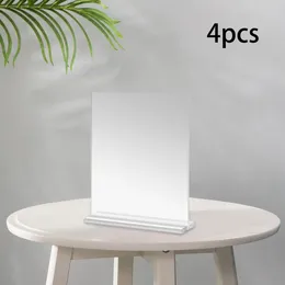 Frames 4Pcs Acrylic Sign Holder Stand For Countertops Display In Office