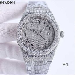 Diamonds AP Watch Apf Factory Vvs Iced Out Moissanite Can past Test Luxury Diamonds Quartz Movement Iced Out Sapphire Handmade Mechanical 41mm with Diamondstu8H