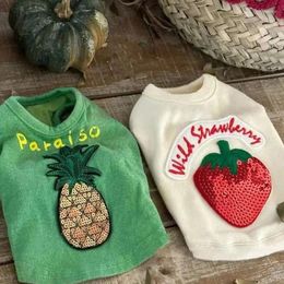 Dog Apparel Cute Pet Fruit Vest Clothed Strawberry Teddy Skirt Summer Puppy Clothing Fashion Coat Designer Clothes