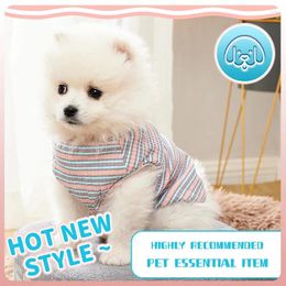 Dog Apparel Summer Vest Puppy Fashion Pet Outfit For Small Medium Dogs Cooling Clothes Cotton Tshirt Chihuahua York Supplies