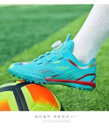 American Football Shoes Soccer Boots Man's High Ankle Sneakers Men Outdoor Cleats Long Spikes Size 30-39