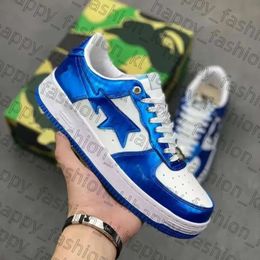 With Box Top Designer Shoe Bapestars Shoe Women Low Patent Leather Mens Shoes Camouflage Skateboarding Jogging Mbappe Trainers Sneakers Run Shoe 335