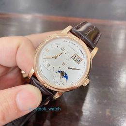 Alengey watch luxury designer Pocket Manual Mechanical 18K Rose Gold Mens Watch 38 5mm109 032