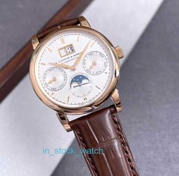 Alengey watch luxury designer 18K Rose Gold Week Moon Phase Automatic Mechanical Mens Watch 330 DIY5