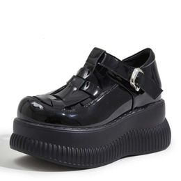 9cm 2024 Slippers Patent Leather Platform Wedge Women ROME Hidden Heels Sandals Ladies Sneakers Pumps Summer Fashion Shoes