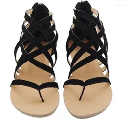 Casual Shoes Women Sandals Plus Size Gladiator For Beach Summer Woman Rome Flat Soft Flip Flop Female 43