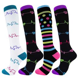 Sports Socks Medical Althetic Compression Socks for Men and Women Diabetes Varicose Veins Sports Socks for Running Cycling Travel Flight 246048 2406043