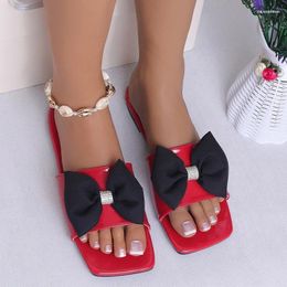 Slippers arco apartamentos de cristal feminino de luxo vestido de praia sandálias de verão casuais 2024 chinelos zapatillas femininos slides femininos
