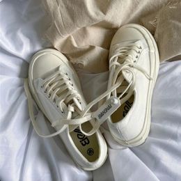 Casual Shoes Canvas Thick Bottom All-match Big Toe Spring And Summer Low-top Trend Round Small White