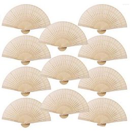 Decorative Figurines 60pc Handheld Wooden Folding Fan Sandalwood Scented Hand Fans For Wedding Decoration Gifts Guest