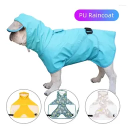Dog Apparel Raincoat Waterproof Outdoor Durable Rain Jacket Jumpsuit Lightweight Pet Comfortable Belly Protection For Small