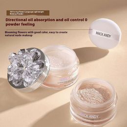 Mack Andy Lightweight And Refined Powder For Long-Lasting Oil Control, Waterproof, And Loose Powder For A Light And Natural Light Sensation 6b3