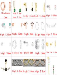 2021 new style 100 925 sterling silver bear fashion trend classic ladies earrings pierced jewelry factory direct s6248047
