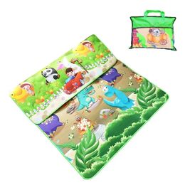 Dinosaur Printed Toys for Children Carpet Soft Floor Kidst Rugs Game Gym Activity Double Sided Baby Play Mat 180*120*0.3cm L2405
