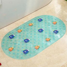 Bath Mats Bathroom Mat Cartoon Massage Large PVC Children's Bathtub Anti-slip