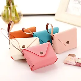 Storage Bags Leather Coin Purses Solid Color Handbag Bag Small Wallets Kids Cute Mini Change Purse Lady Pocket